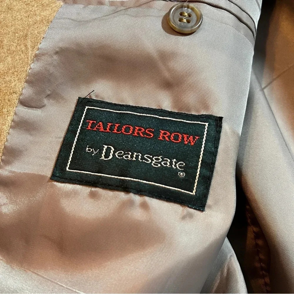 Vintage Tailors Row by Deansgate S&K Blazer Sport Coat Leather Buttons - Picture 8 of 16
